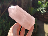 Polished Rose Quartz Points x 6 From Ambatondrazaka, Madagascar - Toprock Gemstones and Minerals