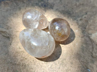 Polished Smokey Quartz Gemstone Eggs x 35 From Madagascar - Toprock Gemstones and Minerals