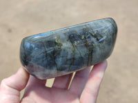 Polished Labradorite Standing Free Forms x 2 From Tulear, Madagascar - Toprock Gemstones and Minerals