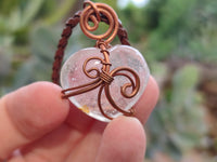 Polished Mixed Copper Wire Wrapped Pendants x 6 From Southern Africa - Toprock Gemstones and Minerals