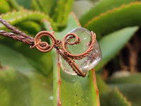 Polished Mixed Copper Wire Wrapped Pendants x 6 From Southern Africa - Toprock Gemstones and Minerals