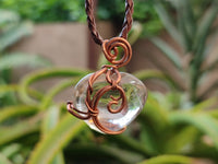 Polished Mixed Copper Wire Wrapped Pendants x 6 From Southern Africa - Toprock Gemstones and Minerals