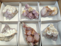 Natural Amethyst Spirit Quartz Clusters x 6 From Boekenhouthoek, South Africa - Toprock Gemstones and Minerals