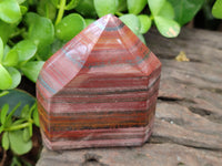 Polished Banded Tiger Iron Jasper Points x 4 From South Africa - Toprock Gemstones and Minerals
