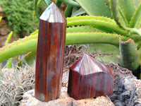 Polished Tiger Iron Jasper Points x 4 From South Africa - Toprock Gemstones and Minerals