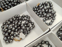 Polished Silver Hematite Ball Shaped Beaded Necklace - Sold Per Item - From China - Toprock Gemstones and Minerals