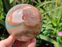 Polished Polychrome Jasper Spheres x 2 From Mahajanga, Madagascar - Toprock Gemstones and Minerals