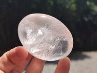 Polished Girasol Pearl Quartz Palm Stones x 12 From Madagascar - Toprock Gemstones and Minerals