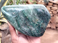 Polished Fuchsite Standing Free Forms x 1 From Madagascar - Toprock Gemstones and Minerals