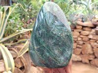 Polished Fuchsite Standing Free Forms x 1 From Madagascar - Toprock Gemstones and Minerals