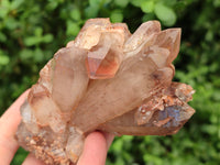 Natural Hematoid Quartz Clusters x 2 From Zambia - Toprock Gemstones and Minerals