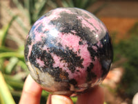 Polished Rhodonite Spheres x 6 From Ambindavato, Madagascar - Toprock Gemstones and Minerals