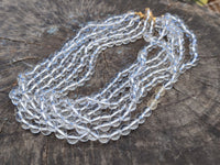 Polished Clear Quartz Beaded Necklace - Sold Per Item- From Madagascar - Toprock Gemstones and Minerals