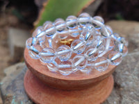 Polished Clear Quartz Beaded Necklace - Sold Per Item- From Madagascar - Toprock Gemstones and Minerals