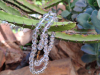 Polished Clear Quartz Beaded Necklace - Sold Per Item- From Madagascar - Toprock Gemstones and Minerals