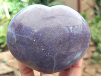 Polished Lepidolite With Pink Tourmaline Gemstone Hearts x 6 From Madagascar - Toprock Gemstones and Minerals