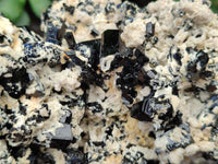 Natural Schorl Black Tourmaline Specimens x 2 From Erongo, Namibia - Toprock Gemstones and Minerals