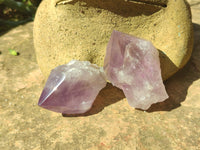 Natural Jacaranda Amethyst Quartz Crystals x 12 from Mumbwa, Zambia - Toprock Gemstones and Minerals