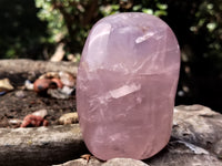 Polished Rose Quartz Standing Free Forms x 4 From Madagascar - Toprock Gemstones and Minerals