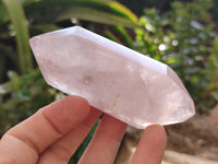 Polished Double Terminated Rose Quartz Points x 6 From Ambatondrazaka, Madagascar - Toprock Gemstones and Minerals