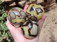 Polished Septerye Spheres x 4 From Mahajanga, Madagascar - Toprock Gemstones and Minerals