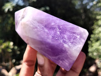 Polished Chevron Amethyst Points x 6 From Madagascar - Toprock Gemstones and Minerals