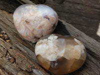 Polished Flower Agate Gemstone Hearts x 6 From Antsahalova, Madagascar - Toprock Gemstones and Minerals