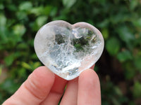 Polished Clear Quartz Gemstone Hearts x 12 From Madagascar - Toprock Gemstones and Minerals