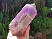 Polished Chevron Amethyst Point x 1 from Madagascar - Toprock Gemstones and Minerals