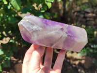 Polished Chevron Amethyst Point x 1 from Madagascar - Toprock Gemstones and Minerals