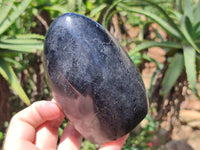 Polished Black Tourmaline Standing Free Forms x 2 From Madagascar - Toprock Gemstones and Minerals