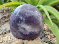 Polished Lepidolite Standing Free Forms x 3 From Madagascar - Toprock Gemstones and Minerals