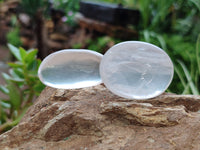 Polished Girasol Pearl Quartz Palm Stones x 23 From Ambatondrazaka, Madagascar - Toprock Gemstones and Minerals