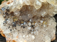 Natural Limonite Quartz Clusters x 6 From Solwezi, Zambia - Toprock Gemstones and Minerals