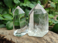 Polished Clear Quartz Crystals x 12 From Madagascar - Toprock Gemstones and Minerals