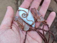 Hand Made Copper Wire Wrapped Pendants x 6 From Southern Africa - Toprock Gemstones and Minerals