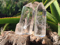 Polished Clear Quartz Crystals x 6 From Madagascar - Toprock Gemstones and Minerals