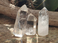 Polished Clear Quartz Crystals x 6 From Madagascar - Toprock Gemstones and Minerals