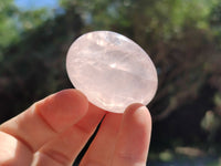 Polished Rose Quartz Palm Stones x 20 From Ambatondrazaka, Madagascar - Toprock Gemstones and Minerals