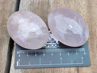 Polished Rose Quartz Palm Stones x 20 From Ambatondrazaka, Madagascar - Toprock Gemstones and Minerals