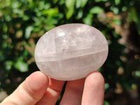 Polished Rose Quartz Palm Stones x 20 From Ambatondrazaka, Madagascar - Toprock Gemstones and Minerals