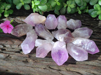Natural Jacaranda Amethyst Quartz Crystals x 24 from Mumbwa, Zambia - Toprock Gemstones and Minerals