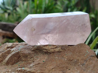 Polished Rose Quartz Points x 6 From Ambatondrazaka, Madagascar - Toprock Gemstones and Minerals