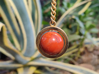 Hand Made Red Jasper Keyring - sold per item - From South Africa - Toprock Gemstones and Minerals