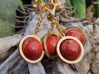 Hand Made Red Jasper Keyring - sold per item - From South Africa - Toprock Gemstones and Minerals