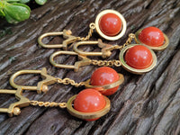 Hand Made Red Jasper Keyring - sold per item - From South Africa - Toprock Gemstones and Minerals