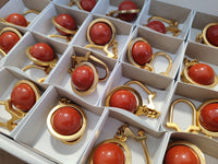 Hand Made Red Jasper Keyring - sold per item - From South Africa - Toprock Gemstones and Minerals