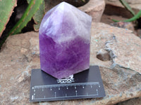 Polished Chevron Amethyst Points x 2 From Madagascar - Toprock Gemstones and Minerals