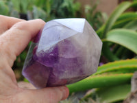 Polished Chevron Amethyst Points x 2 From Madagascar - Toprock Gemstones and Minerals