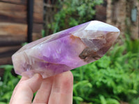 Polished Chevron Amethyst Points x 2 From Madagascar - Toprock Gemstones and Minerals